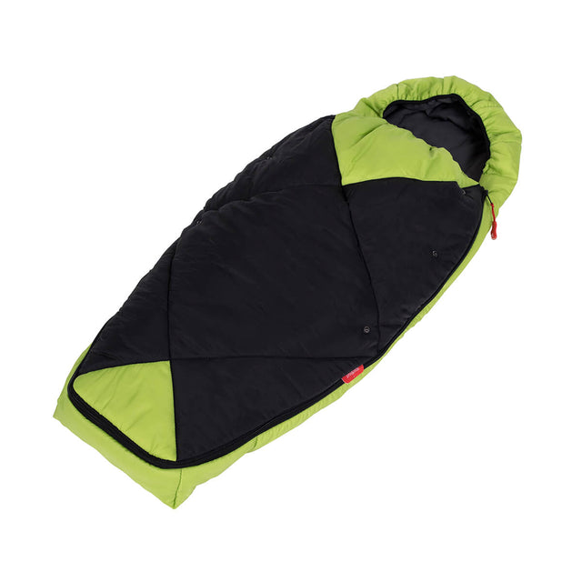 phil&teds snuggle & snooze sleeping bag in apple 3/4 view_apple
