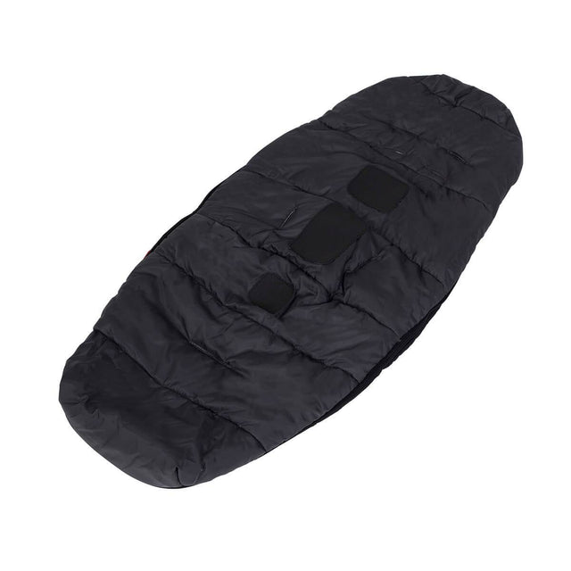 phil&teds snuggle & snooze sleeping bag in charcoal bottom piece 3/4 view_charcoal