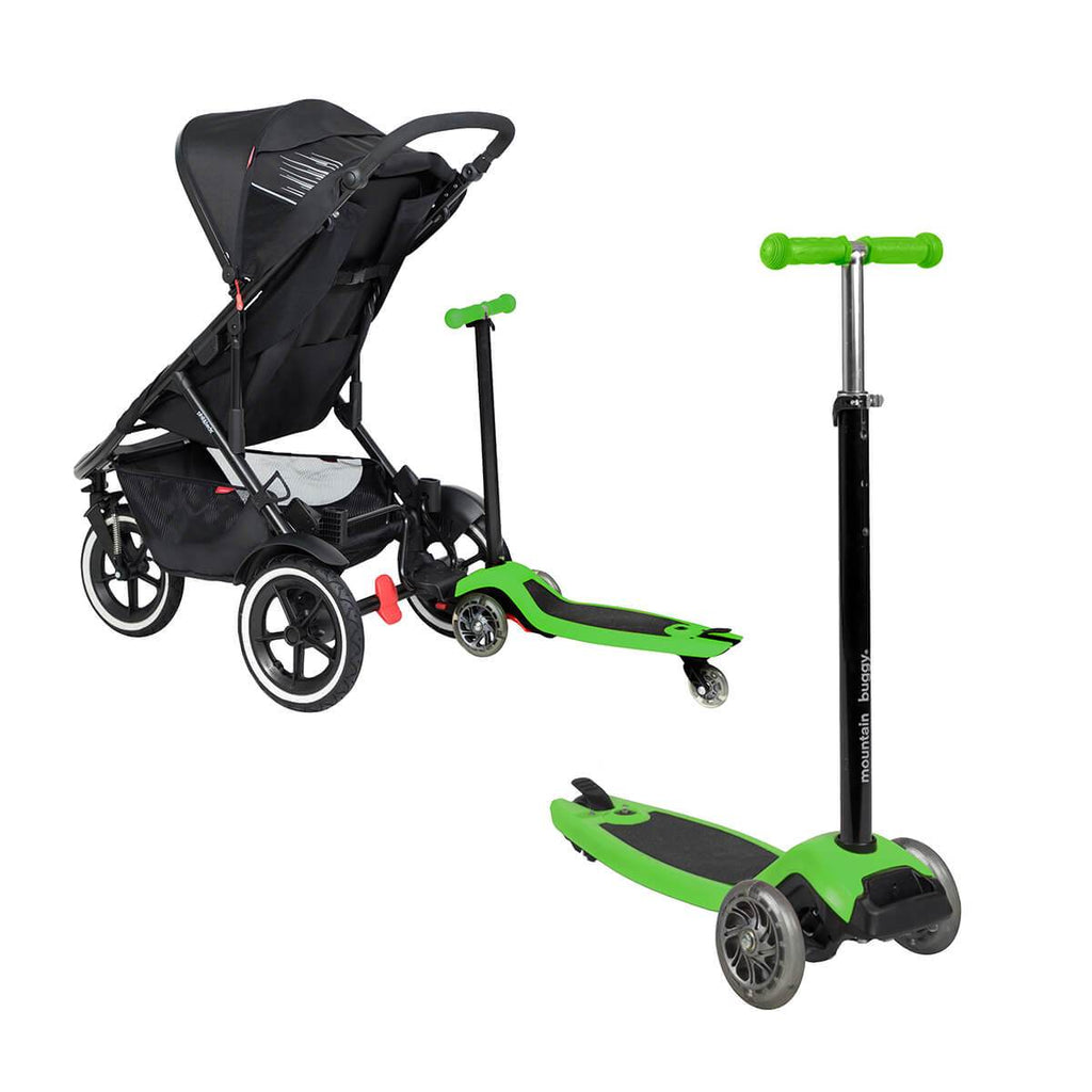 double stroller with scooter attachment freerider stroller board | adapt