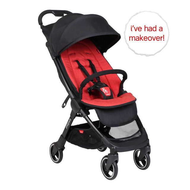 go™ 2020+ compact umbrella stroller with chilli red colour liner