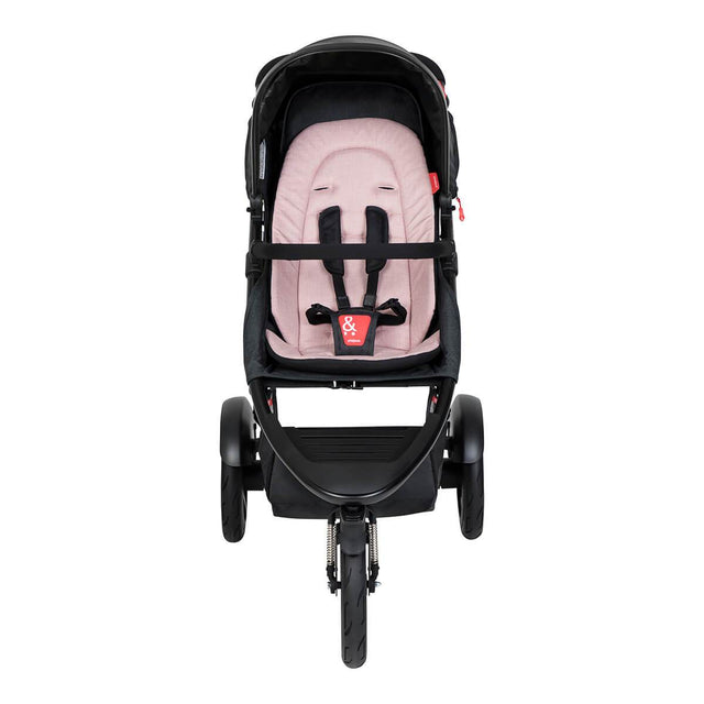 phil&teds dash buggy in blush 3/4 view_blush