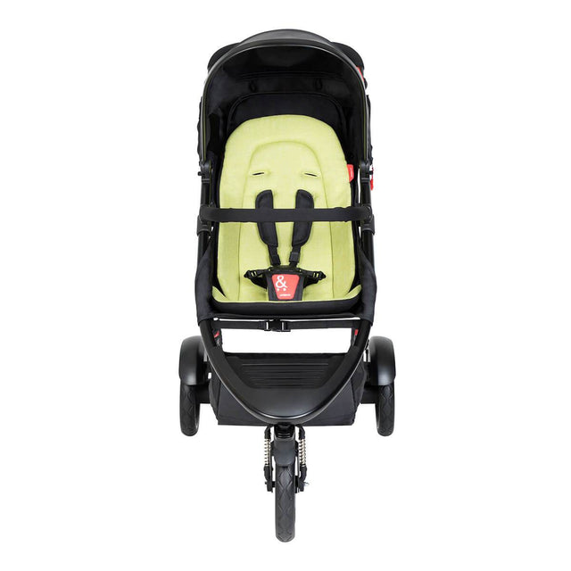 phil&teds dot buggy with apple liner front view_apple
