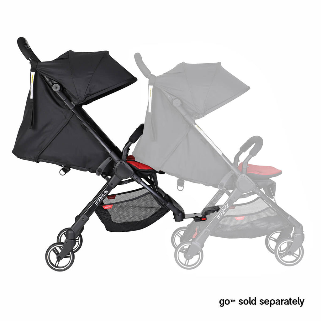 phil & teds inline double stroller double kit™ for go™ buggy | adapt